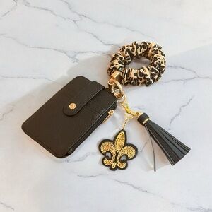 Fleur De Lis Wristlet Wallet